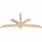 Ekena Millwork Davenport Smooth Timber Gable Bracket, Douglas Fir, 72"W x 36"H x 3 1/2"D x 3 1/2"F, 12/12 Pitch GBW072X36X0404DAV00SDF - alternate 3